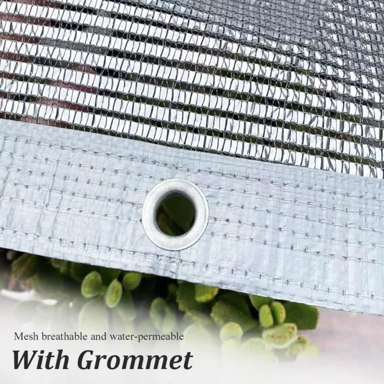 Aluminium-Schattentuch, UV-beständiges, reflektierendes Gewebe, 55 % Wärmedämmung, perfekt für Fenster, Balkone, Gewächshäuser, Sukkulenten (4,0 x 11,0 m) – Bild 6