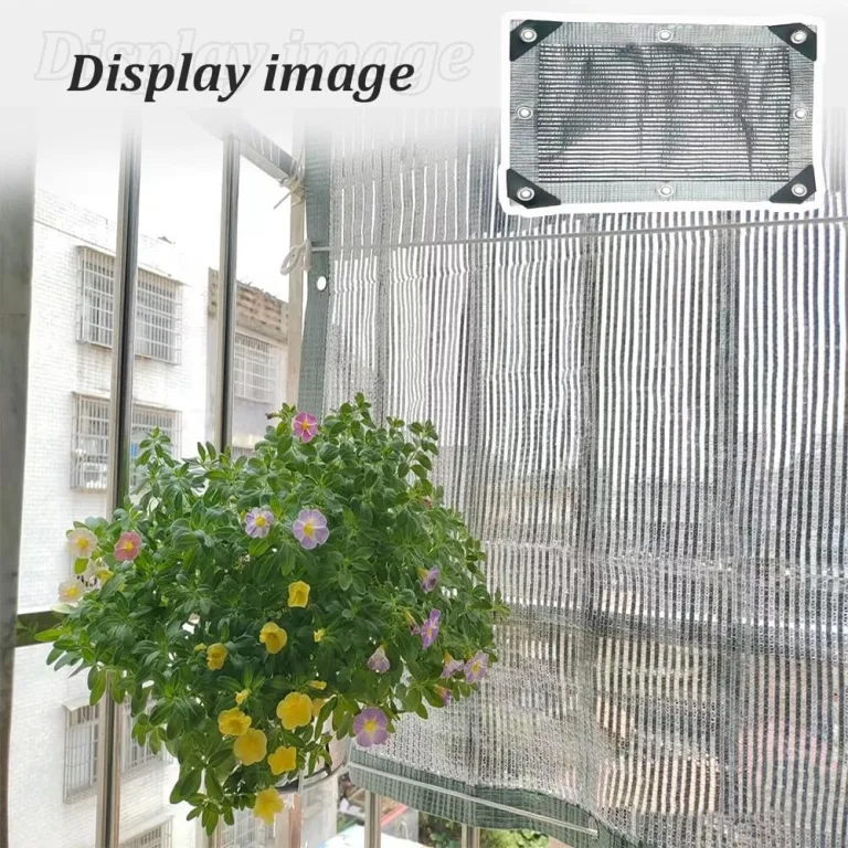 Aluminium-Schattentuch, UV-beständiges, reflektierendes Gewebe, 55 % Wärmedämmung, perfekt für Fenster, Balkone, Gewächshäuser, Sukkulenten (4,0 x 11,0 m) – Bild 7