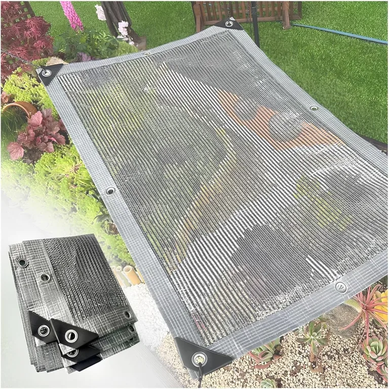 Schattentuch aus Aluminium, UV-beständiges, reflektierendes Gewebe, 55 % Schatten für Fenster/Balkon/Outdoor/Gewächshäuser/Sukkulenten (4,0 x 17,0 m/13,1 x 55,7 Fuß) – Bild 1