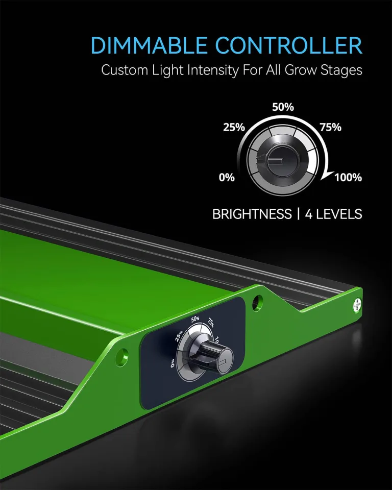 Grow Tent Complete Setup, 100W Full Spectrum LED Grow Light &48"x24"x60"Grow Tent Bundle, 10.2 cm Efficient Airflow Ventilation System with Soundproof Duct Connector – Bild 8