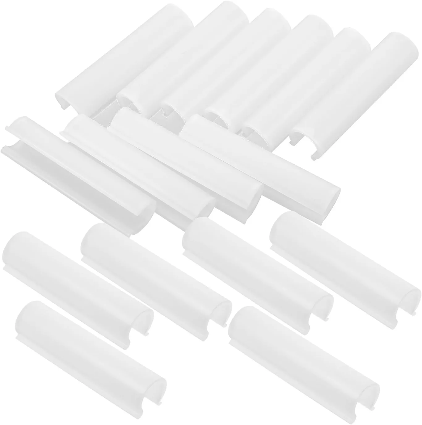CLISPEED Gewächshaus Rohr Clips 32 Stück PP PVC Klemmen Hochtemperaturbeständig für Folien und Schattentücher Gartenpflanzen Zubehör - Bild 1