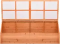Holz-Gewächshaus mit PC-Platten | Schutz für Kräuter & Setzlinge | 180x57x62 cm | Hobby-Gartenbau Pflanzbeet 170648 - Thumbnail 1