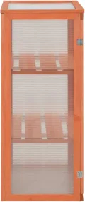 Holz Gewächshaus mit 2 Regalen - Schutz für Pflanzen und Kräuter - 75x47x109 cm Pflanzhaus 170646 - Thumbnail 5