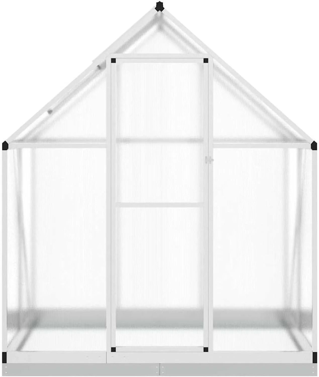 Aluminium-Gewächshaus 169x114x202 cm, transparent, für Hobby-Gartenbau Pflanzhaus 4005825 - Bild 1