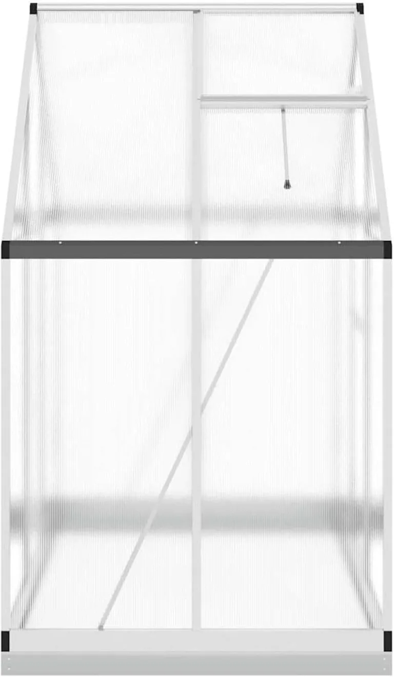Aluminium-Gewächshaus 169x114x202 cm, transparent, für Hobby-Gartenbau Pflanzhaus 4005825 – Bild 4