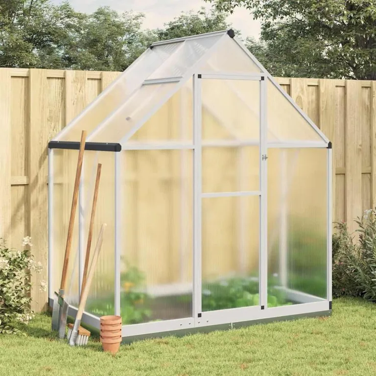 Aluminium-Gewächshaus 169x114x202 cm, transparent, für Hobby-Gartenbau Pflanzhaus 4005825 – Bild 2