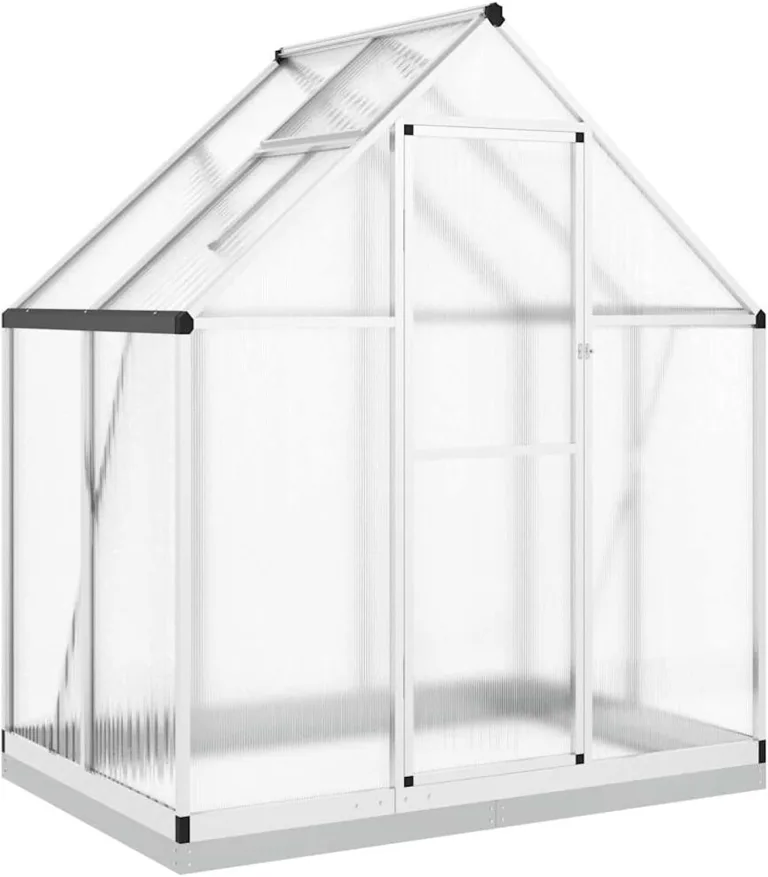 Aluminium-Gewächshaus 169x114x202 cm, transparent, für Hobby-Gartenbau Pflanzhaus 4005825 – Bild 3