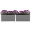 Garten Hochbeet 250 x 100 x 54 cm WPC Grau - Thumbnail 3