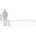 Garten Hochbeet 250 x 100 x 54 cm WPC Grau - Thumbnail 8