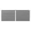 Garten Hochbeet 250 x 50 x 91 cm WPC Grau - Thumbnail 4