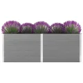 Garten Hochbeet 250 x 100 x 91 cm WPC Grau - Thumbnail 3