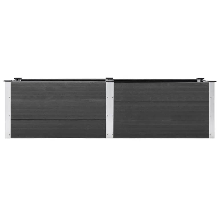 Garten Hochbeet 200x50x54 cm WPC Grau – Bild 3