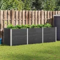 Garten Hochbeet 200x50x54 cm WPC Grau - Thumbnail 9
