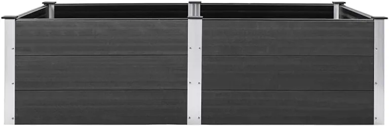 Garten Hochbeet 200x100x54 cm WPC Grau – Bild 4