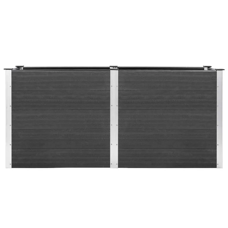Garten Hochbeet 200x50x91 cm WPC Grau – Bild 3