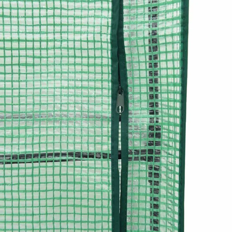 Hochbeet m. Gewächshausaufsatz 120x40x123 cm, Rattan-Optik Braun, Eisenrahmen, wetterfestes PP-Beet & PE-Haube, Belüftung, Balkon Terrasse – Bild 8