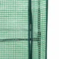 Hochbeet m. Gewächshausaufsatz 120x40x123 cm, Rattan-Optik Braun, Eisenrahmen, wetterfestes PP-Beet & PE-Haube, Belüftung, Balkon Terrasse - Thumbnail 8