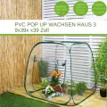 Kleines Gewächshaus - Pflanzen Winterschutz Zubehör | Kleines Terrassen Gewächshaus - Für Gärtner Züchter Anfänger Mit Garten Terrasse Balkon Garten Baumschule Deck - Thumbnail 6