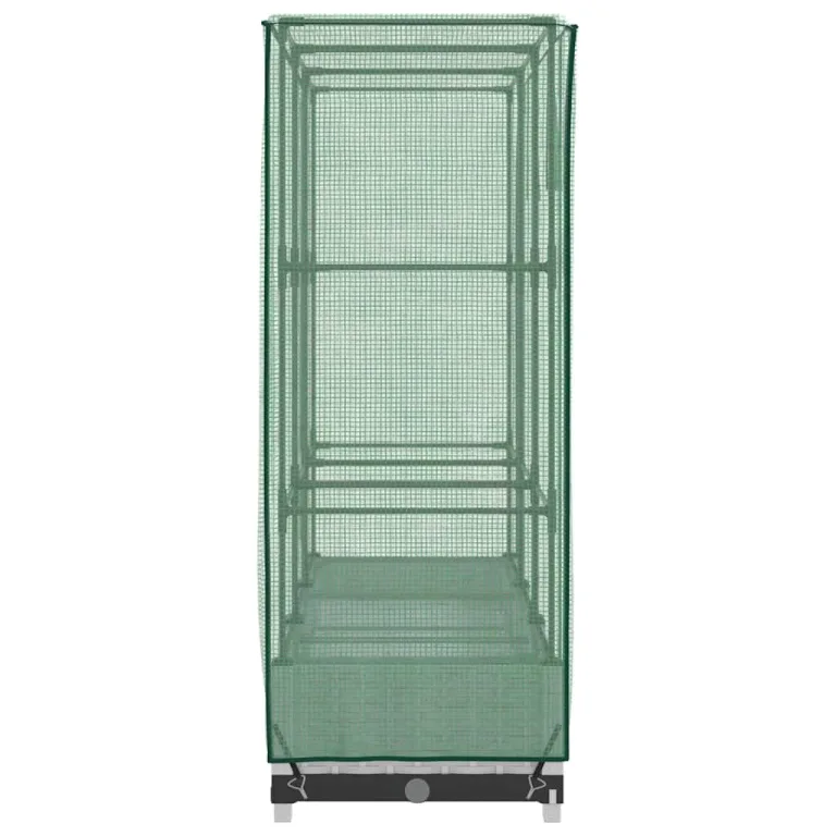 Hochbeet mit Gewächshaus-Aufsatz, Rattan-Optik, 120x40x123 cm, Polypropylen, für Garten, Terrasse und Balkon, weiß – Bild 5