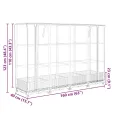 Hochbeet mit Gewächshaus-Aufsatz Rattan-Optik, 160x40x123 cm, Stabiler Pflanzkasten für Gartenbeete Outdoor, Robustes PP-Material, ideal für Pflanzenzucht und Schutz Ihrer Blumen - Thumbnail 9