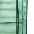 Hochbeet mit Gewächshaus-Aufsatz, Rattan-Optik Blaugrau, 80x40x138 cm, Stabiler Eisenrahmen für Pflanzen, Gemüse, Kräuter, Blumen, Garten, Balkon - Thumbnail 8