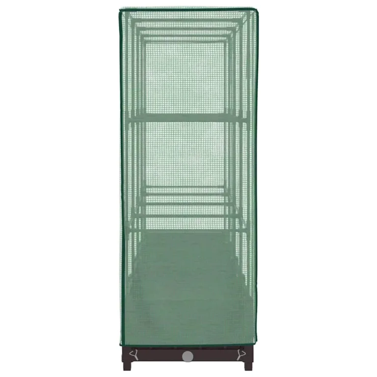 Hochbeet mit Gewächshaus-Aufsatz, Rattan-Optik, aus robustem PP und Eisenrahmen, 160x40x123 cm, Stabiler Pflanzkasten Outdoor für Pflanzen, Gemüse, Kräuter, Blumen – Bild 5
