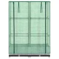 Hochbeet mit Gewächshaus-Aufsatz Rattan-Optik 80x40x123 cm, Stabiler Pflanzkasten für Gartenbeet Frühbeet & Balkon, ideal für Gemüse, Kräuter und Blumen, mit UV-Schutz Insektenschutz - Thumbnail 4