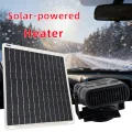 Fockety Solarpanel-Heizung, Tragbare Outdoor-Hühnerstall-Heizung, Wiederaufladbare, Schnell Aufheizende Solarheizung mit Praktischem Batterie-Set für Auto, Gewächshaus - Thumbnail 2