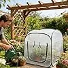 Gewächshäuser Im Außenbereich - Klappbares Tomatenhaus Mit Klarer PVC Abdeckung | Pflanzenzelt - Für Die Gartenarbeit Bei Kälte Und Zum Schutz Vor Frost Auf Dem Balkon Der Terrasse Sowie Im – Bild 2