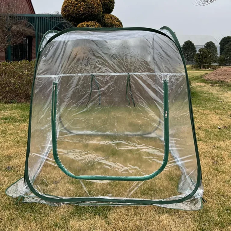 Gewächshäuser Im Außenbereich - Klappbares Tomatenhaus Mit Klarer PVC Abdeckung | Pflanzenzelt - Für Die Gartenarbeit Bei Kälte Und Zum Schutz Vor Frost Auf Dem Balkon Der Terrasse Sowie Im – Bild 5