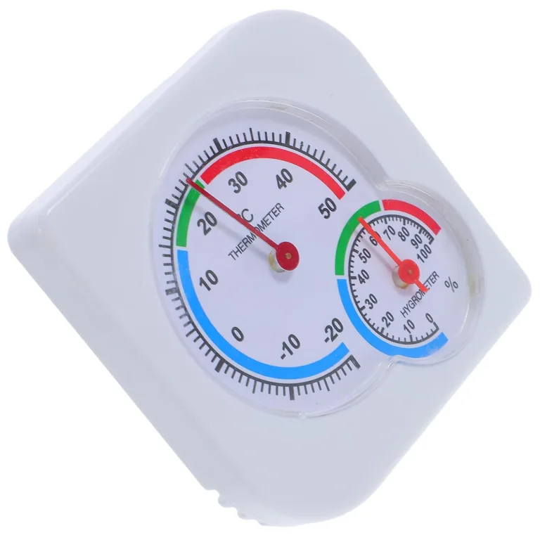 ibasenice Analoger Kleiner Hygrometer Raumthermometer Präzises Feuchtigkeits und Temperaturmessgerät für Innen und Außen Kompakt und Ablesbar Geeignet für Zuhause Büro und Gewächshaus – Bild 1