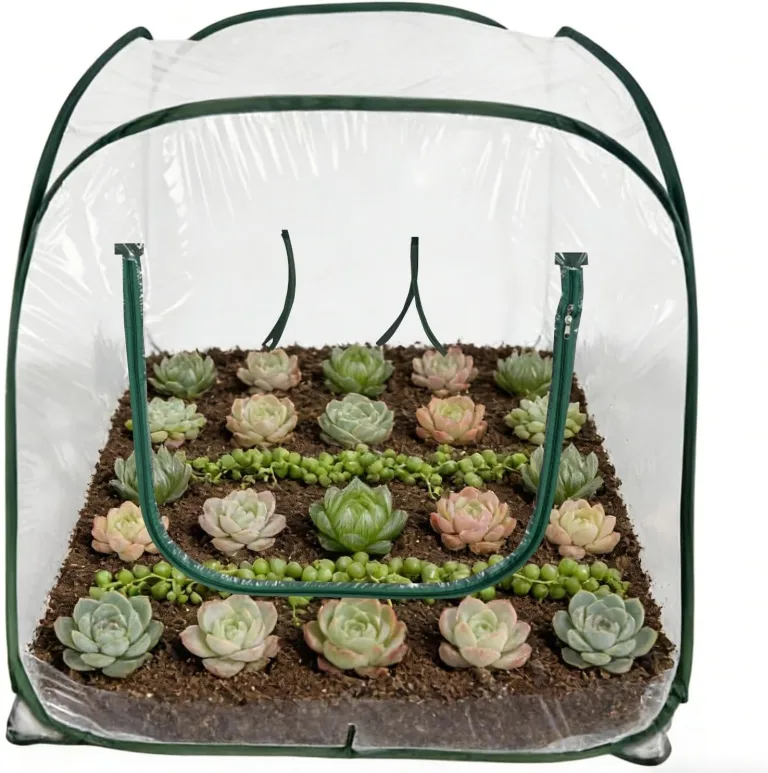 Garten Gewächshaus | Klappbares Tomatenhaus Mit Klarer PVC Abdeckung,Gewächshaus für den Außenbereich | Für Gartenarbeit ntopf Hinterhof Kälte Frost Gefrieren Terrasse – Bild 1