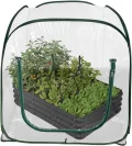 Gewächshäuser Für Den Außenbereich,Klappbares Tomatenhaus Mit Klarer PVC Abdeckung | Mini Gewächshaus | Für Blumentopf Garten Balkon Terrasse Kälte Frost Schutz - Thumbnail 1