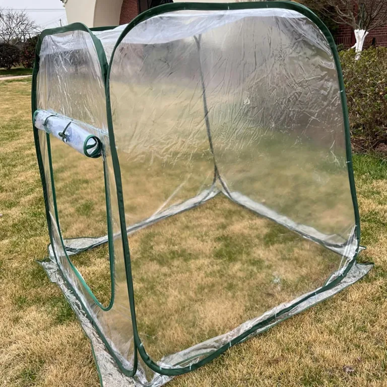 Gewächshäuser Für Den Außenbereich | Klappbares Tomatenhaus Mit Klarer PVC Abdeckung | Kleines Gewächshaus Im Außenbereich - Für Blumentopf Garten Balkon Terrasse Kälte Frost Schutz – Bild 6