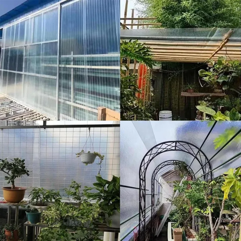 Polycarbonatplatten für Wärmedämmung, Kunststoff-Dachziegel, Vordächer und Dachfenster für Garagen und Keller, landwirtschaftliche Plantagen (1,2 x 11 m) – Bild 7