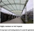 Polycarbonat-Platten für Wärmedämmung, Kunststoff-Dachziegel, Dachfenster für Garagen und Keller, landwirtschaftliche Plantagen (1,2 x 10 m) - Thumbnail 3
