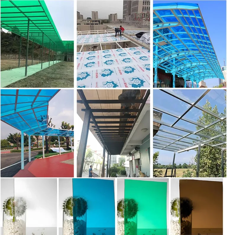 Polycarbonatplatten Gewächshaus Platten 2MM wasserdichte Und Uv-Beständige Kunststoff-Tageslichtplatten, Ersatzplatten for Gewächshaus Vordächer Garten Pergolen(Clear,1.5x8m/5x26.2ft) – Bild 8