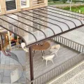 Polycarbonatplatten Gewächshaus Platten 2MM wasserdichte Und Uv-Beständige Kunststoff-Tageslichtplatten, Ersatzplatten for Gewächshaus Vordächer Garten Pergolen(Gray,0.8x6m/2.62x19.7ft) - Thumbnail 9