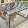 Polycarbonatplatten Gewächshaus Platten 2MM wasserdichte Und Uv-Beständige Kunststoff-Tageslichtplatten, Ersatzplatten for Gewächshaus Vordächer Garten Pergolen(Gray,0.8x6m/2.62x19.7ft) - Thumbnail 1