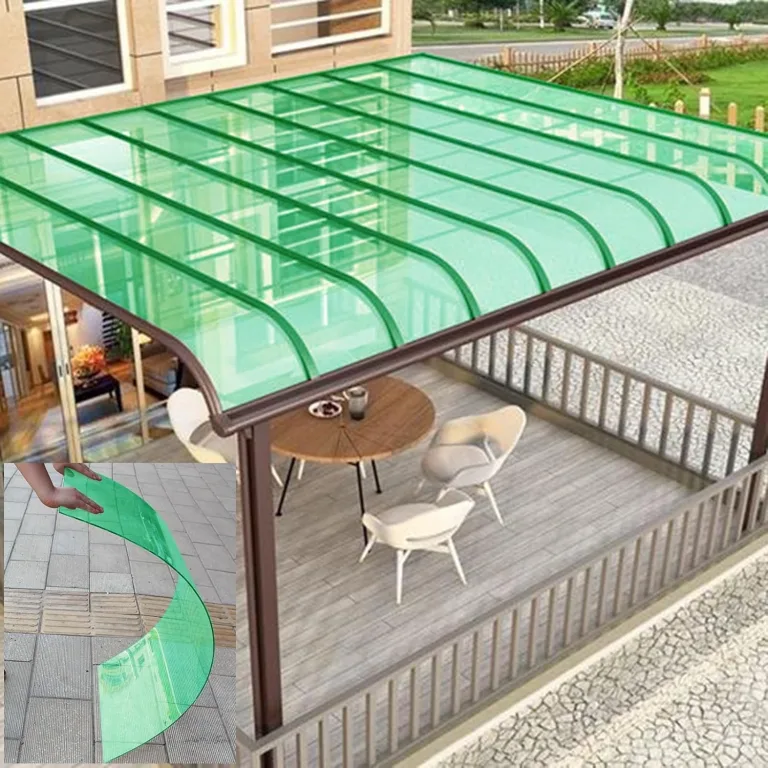 Polycarbonatplatten Gewächshaus Platten 2MM wasserdichte Und Uv-Beständige Kunststoff-Tageslichtplatten, Ersatzplatten for Gewächshaus Vordächer Garten Pergolen(Clear,1.2x7m/4x23ft) – Bild 9