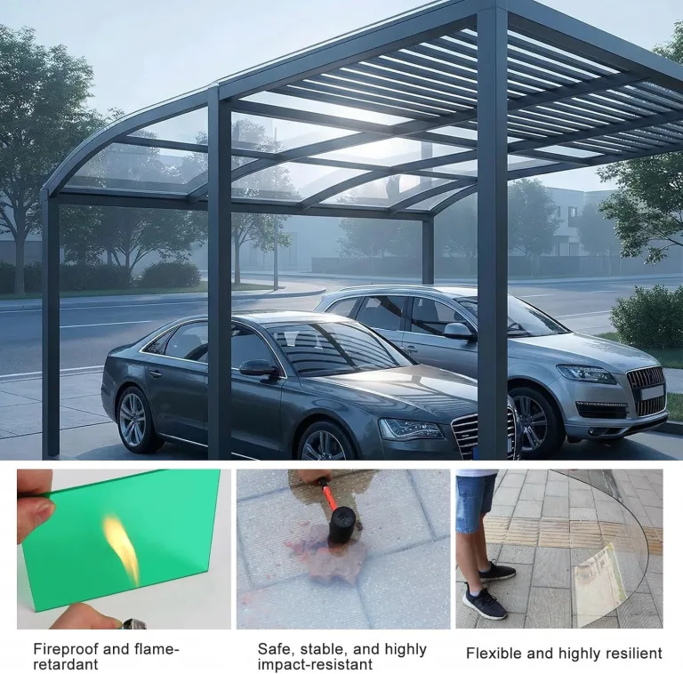 Gewächshaus Platten Polycarbonatplatten,1.2mm wasserdichte Und Uv-Beständige Kunststoff-Tageslichtplatten, Ersatzplatten Für Gewächshaus Vordächer Garten Pergolen(1x20m/3.28x65.6ft) – Bild 2