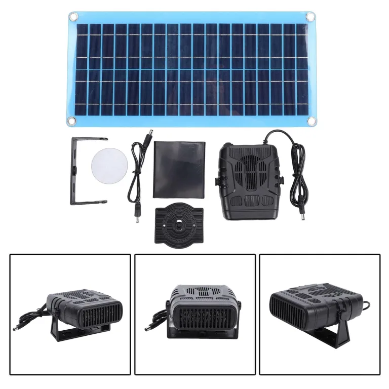 Asixxsix Solarheizung, 30-W-Solarpanel-Heizungen, Tragbare Autoheizung, Entfroster, Windschutzscheibenheizung, Hühnerstallheizung für den Winter, Solarbetriebene Gewächshausheizungen – Bild 6