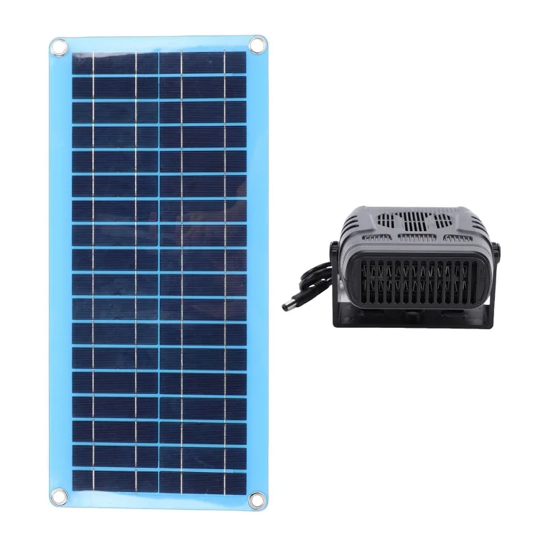 Asixxsix Solarheizung, 30-W-Solarpanel-Heizungen, Tragbare Autoheizung, Entfroster, Windschutzscheibenheizung, Hühnerstallheizung für den Winter, Solarbetriebene Gewächshausheizungen – Bild 1