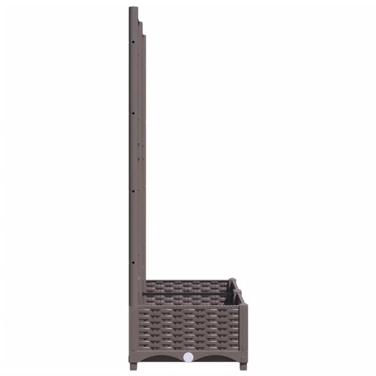 WGYHOME Pflanzkübel mit Rankgitter Braun 80x40x121,5 cm PP Hochbeet für Gemüse extra groß Gemüsebeet Pflanzkübel Frühbeet Gartenbeet Pflanzkübel Blumenkasten für Garten Balkon und Terrasse – Bild 4