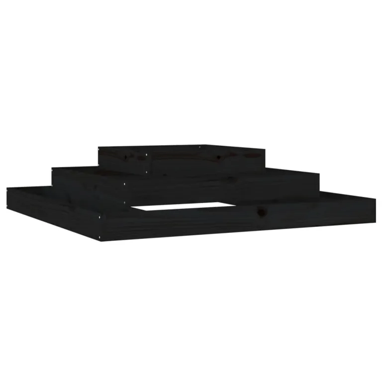 WGYHOME Pflanzkübel Grau 110x110x27 cm Massivholz Kiefer Hochbeet für Gemüse extra groß Gemüsebeet Pflanzkübel Frühbeet Gartenbeet Pflanzkübel Blumenkasten für Garten Balkon und Terrasse – Bild 8