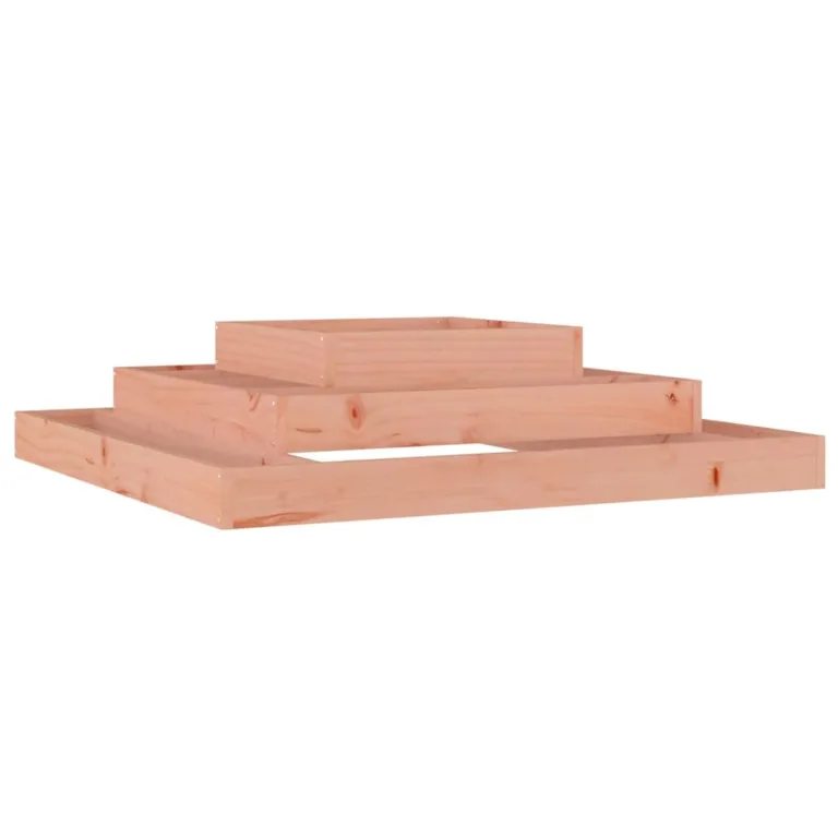 WGYHOME Pflanzkübel Grau 110x110x27 cm Massivholz Kiefer Hochbeet für Gemüse extra groß Gemüsebeet Pflanzkübel Frühbeet Gartenbeet Pflanzkübel Blumenkasten für Garten Balkon und Terrasse – Bild 10