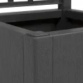 WGYHOME Gartenblumentopf Anthrazit 36 x 36 x 140 cm Polypropylen Hochbeet für Gemüse extra groß Gemüsebeet Pflanzkübel Frühbeet Gartenbeet Pflanzkübel Blumenkasten für Garten Balkon und Terrasse - Thumbnail 5