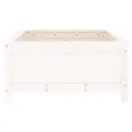 WGYHOME Pflanzkübel Weiß 82,5x82,5x39 cm Massivholz Kiefer Hochbeet für Gemüse extra groß Gemüsebeet Pflanzkübel Frühbeet Gartenbeet Pflanzkübel Blumenkasten für Garten Balkon und Terrasse - Thumbnail 3