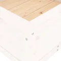 WGYHOME Pflanzkübel Weiß 82,5x82,5x39 cm Massivholz Kiefer Hochbeet für Gemüse extra groß Gemüsebeet Pflanzkübel Frühbeet Gartenbeet Pflanzkübel Blumenkasten für Garten Balkon und Terrasse - Thumbnail 5