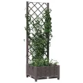 WGYHOME Pflanzkübel mit Rankgitter Braun 120x120x121,5 cm PP Hochbeet für Gemüse extra groß Gemüsebeet Pflanzkübel Frühbeet Gartenbeet Pflanzkübel Blumenkasten für Garten Balkon und Terrasse - Thumbnail 9